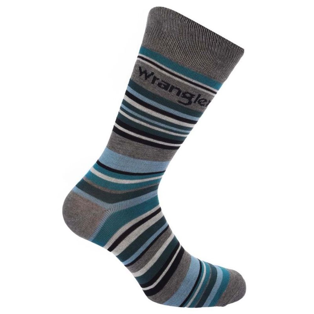 Wrangler Unisex Adult Socks (Pack of 3) / Gray/Multicolored - Picture 2 of 2